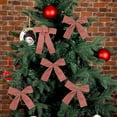 thumbnail image 5 of PuSpu Home Decor Christmas Decoration Christmas Tree Decoration Small Hanging Deluxe Bow Set Household Products, 5 of 6