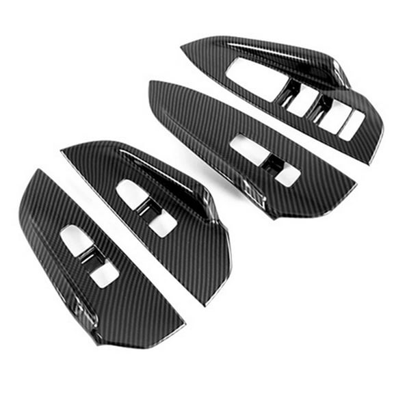 Tekuisi Add a Touch of Elegance to Your for Kia K5 2020 2023 Interior with Carbon Fiber ABS Switch Panel Cover Trim Set of 4