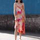 thumbnail image 4 of Vestido largo casual estampado Estilo elegante Vestido ajustado para mujer Traje de vacaciones sexy FLhrweasw Nuevo, 4 of 9