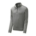 thumbnail image 3 of PosiCharge Sport-Wick Heather Fleece 1/4-Zip Pullover. ST263, 3 of 4