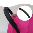 thumbnail image 1 of Funda universal para manillar de cochecito de PU, protector de reposabrazos, 21 x 2,5 pulgadas, fácil de limpiar, agarre antideslizante, lavable a Negro, 1 of 10
