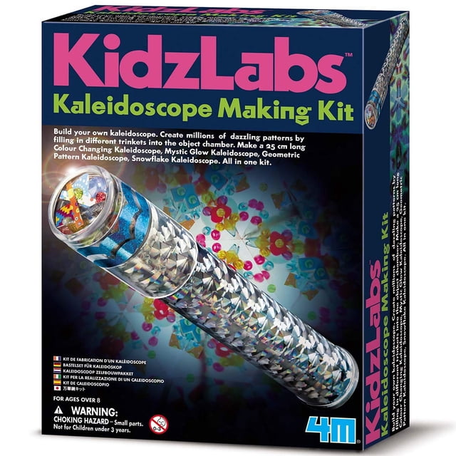 Kit de fabricación de caleidoscopios 4M Kidzlabs Optical Light Physics