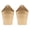 GOLD, variant on HOSLEY Set of 2 Galvanized Metal Wall Planters with PVC Liners, 10-Inch Hanging Planters for Indoor and Outdoor Garden Decor