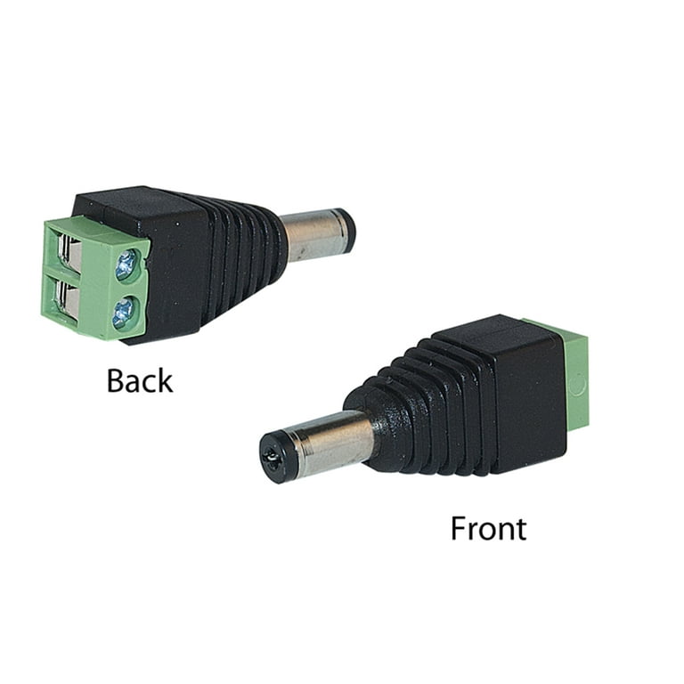 Offex DC Male Power Plug to 2 Pin Terminal (Screw Down) Adapter -  Walmart.com