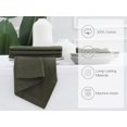 thumbnail image 3 of PurpleEssences 6 Hemstitch Cotton Dinner Napkins - Soft, Durable, Washable | 18x18 - Olive Green, 3 of 3