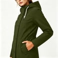 thumbnail image 5 of Staron Women's Hooded Jacket Waterproof Long Sleeve Lightweight Rain Jacket Hooded Windbreaker with Pockets for Outdoor L, 5 of 5