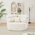 thumbnail image 6 of Leumius 53" Single Sofa,Oversized Modular Sofa Lounge Chair with Stylish Envelop Sesign Pillow,Pentagonal Sofa Boneless Couch for Living Room,Beige Chenille, 6 of 14