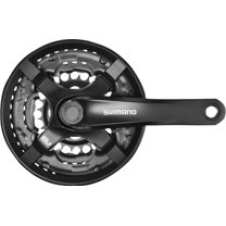Shimano Tourney FC-TY501 Crankset 170mm 6/7/8-Speed 48/38/28t Riveted