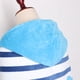 thumbnail image 4 of Poncho de con capucha para niños y niñas para pya, piscina, , de neopreno suave y absorbente que cambia toal, Raya azul BLESIY Kids Beach Poncho con capucha, 4 of 7