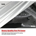 thumbnail image 6 of Saking Fire Pit Cover, Waterproof Firepit Cover Square 30x30 Inch Outdoor Gas Propane Fire Table Cover, 6 of 6