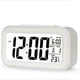 thumbnail image 2 of Reloj despertador digital de escritorio con retroiluminación LED, función de repetición, temperatura, calendario, pantalla, batería local, color blanco, 2 of 5