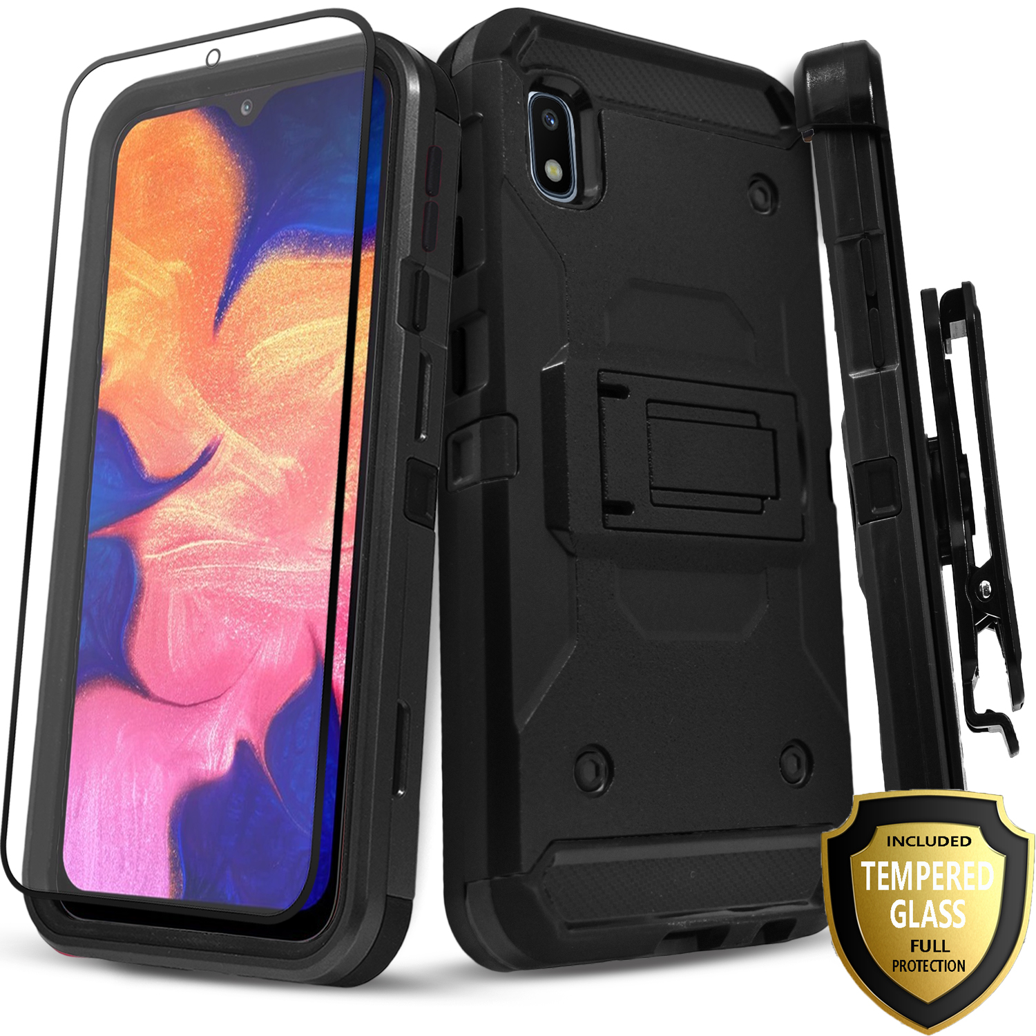 Samsung Galaxy A10e Phone Case, Dual Layers Holster] And Built