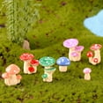 thumbnail image 3 of SPRING PARK 1Pc Mini Mushrooms for Fairy Garden PVC Mushrooms Miniature Figurines Colorful Miniature Garden Ornaments Fairy Garden Accessories, 3 of 7