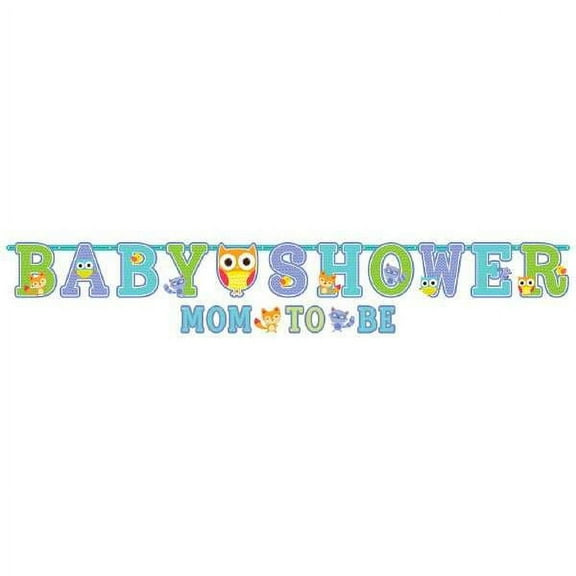 Baby Shower 'Woodland Welcome' Jumbo Letter Banner w/ Mini Banner (1ct)