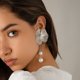 thumbnail image 3 of Pendientes de borlas con hojas de ginkgo para mujer, aretes únicos, aretes festivos, joyas decorativas, aretes de metal., 3 of 5