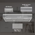thumbnail image 2 of Broan-NuTone 30" Under Cabinet Rangehood, ENERGY STAR, 350 Max Blower CFM, Stainless Steel, 2 of 6