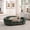Olive Green Foam, variant on LHSHID OVERSIZED Size Oval Semi-Enclosed Dog Sofa-Durable Linen Material,Button-Tufted Backrest,High-Center Low-Sides Support Plush Comfort-Dark Gray