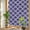 Purple, variant on Rainbow Window Privacy Film, Purple Moroccon Static Cling Window Film PVC, Country Chic Ethnic Minimalist Motifs No Glue UV Blocking Glass Covering, Removable Stained Glass Sticker 17.7''x39.3''