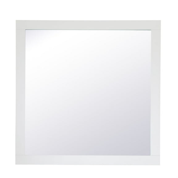 Aqua square vanity mirror 36 inch in White