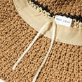 thumbnail image 6 of CoCopeaunts Women Beach Hat Straw Braided Stripe Fisherman Hat Summer Sun Protection Foldable Roll up Floppy Trendy Bucket Cap, 6 of 8