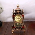 thumbnail image 4 of Necvior European Vintage Mantels Clock Musical Melodies Chimes Classical Home Decors, 4 of 17