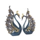 thumbnail image 5 of 2 figuras de cisne con forma de cisne, colección decorativa para oficina, escritorio de oficina en casa. azul, 5 of 9