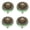 Green, variant on HDJNal Set of 4, Blue Ceramic Knobs - Kitchen Cabinet Cupboard Door knobs, Round Mushroom Shape Vintage Pull Handles for Furniture, Drawer Handles - Vintage Shabby Chic (33mm Diameter)