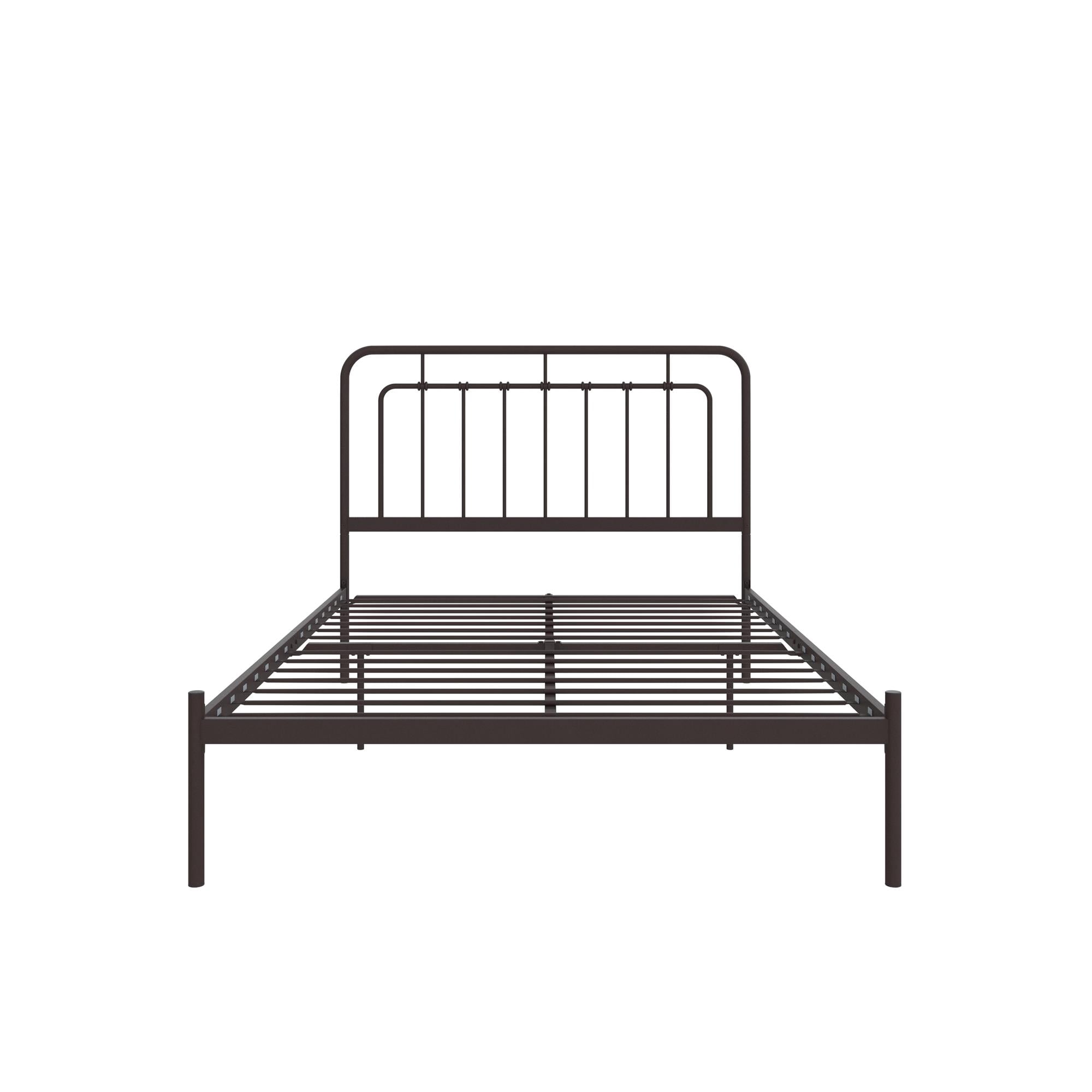 DHP Albany Metal Platform Bed Frame, Bronze, Full Size