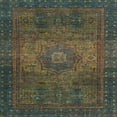 thumbnail image 1 of Ahgly Company Indoor Square Abstract Chocolate Brown Abstract Area Rugs, 8' Square, 1 of 6