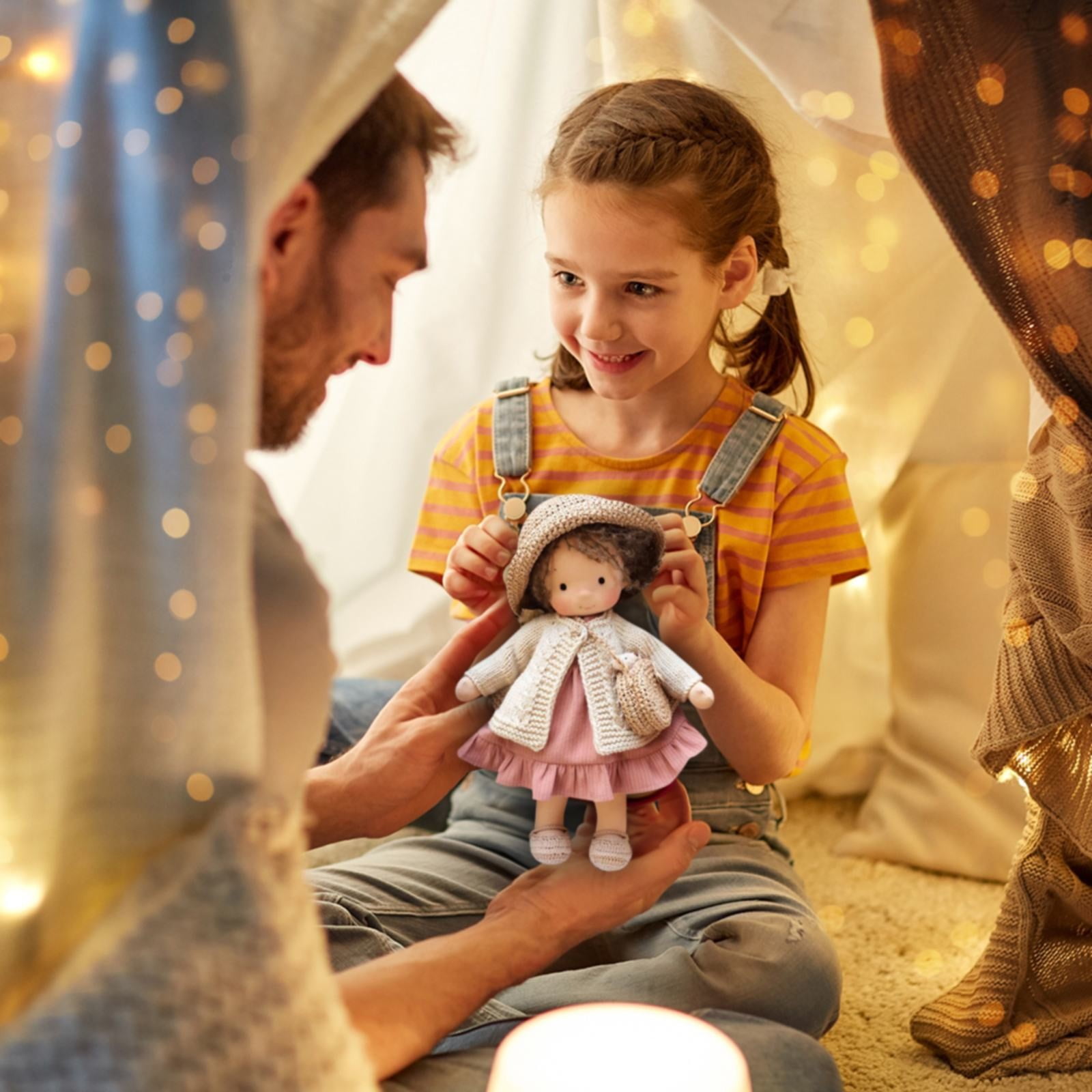 Handmade Doll Handmade Doll With Clothes Fabric Doll Girl Handmade Dolls Soft Fabric Doll Practical Exercises Soft