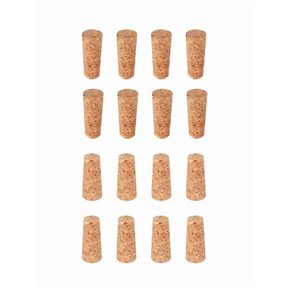 Ltdhehe 16 Pack Soft Wood Corks Tapered Cork Wooden Bottle Stopper Replacement Leakproof Bottle Corks For Making Craft 0.67 X 0.91 X 0.98 Inch