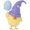 Purple, variant on Mosiee Easter Creative Cute Chick Plush Toy Decor Pink Purple Blue Home Party Azure Blue
