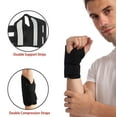 thumbnail image 6 of 1PC Left hand LARGE/X-LARGE-Black Wrist Brace Carpal Tunnel Right Left Hand for Men Women, Night Wrist Sleep Supports Splints Arm Stabilizer with Compression Sleeve Adjustable Straps, 6 of 8