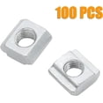 thumbnail image 2 of 100Pcs M5 Slide in T Nut 2020 Aluminum Extrusion T Nuts, M5 Sliding T Nuts Tee Slot Nuts for 3D Printer, CNC Router, 2020 Series Aluminum Extrusion Profile with Slot 6mm 2020 Series M5 100 Pack, 2 of 7