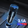 thumbnail image 3 of Fast Car Charger USB Type C 3.1A 15W PD Mobile Phone Adapter (Black Silver) Ndcxsfigh Para estrenar, 3 of 6