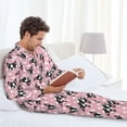 thumbnail image 6 of Sikiie French Bulldog Mens Pajama Set, Soft Warm Long Sleeve Sleepwear, Cozy Button-Down Pjs for Men-Small, 6 of 7