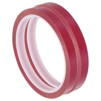 2 Rolls Red 0.4 Inch x 36 Yards PET Film Electrical Tape 10mm x 33m