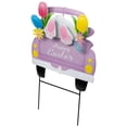 thumbnail image 3 of Northlight Back Seat Bunny Happy Easter Outdoor Garden Stake - 14" - Purple, 3 of 6
