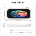thumbnail image 4 of Colorful Moon, Carrying Case For Nintendo Switch & OLED Version, Eva Lightweight Shockproof Protective Pouch Case for Game Console & Accessories with 10 Game Card Slot & Wristband, White, 4 of 6