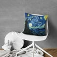 thumbnail image 5 of Blue Starry Sky Throw Pillow Covers Square Pillow Covers,Soft Pillow Cas Covers,linen Pillowcases Double-sided Printing for Sofa Couch Outdoor Decor,Pillow Case Set Of 2,16x16 Inches, 5 of 7