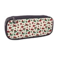 thumbnail image 2 of Lsque Rose Flowers Printed Big Capacity PU Leather Pencil Case Large Pencil Pouch Stationery Pen Bag Pencil Holder for Teen, 2 of 6