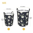 thumbnail image 3 of Balery Lilies Flowers Cesta de ropa redonda con asas, impermeable, independiente, para ropa, juguetes, dormitorio y familia-Small, 3 of 6