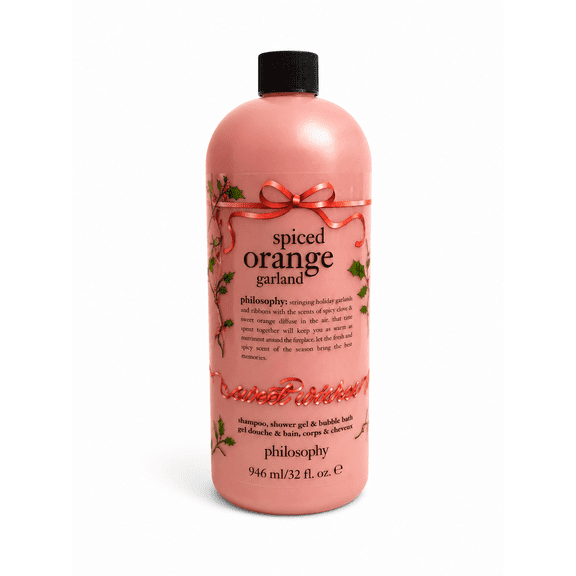 Philosophy Hydrating Shower Gel Spiced Orange Garland 32 fl oz Large Size