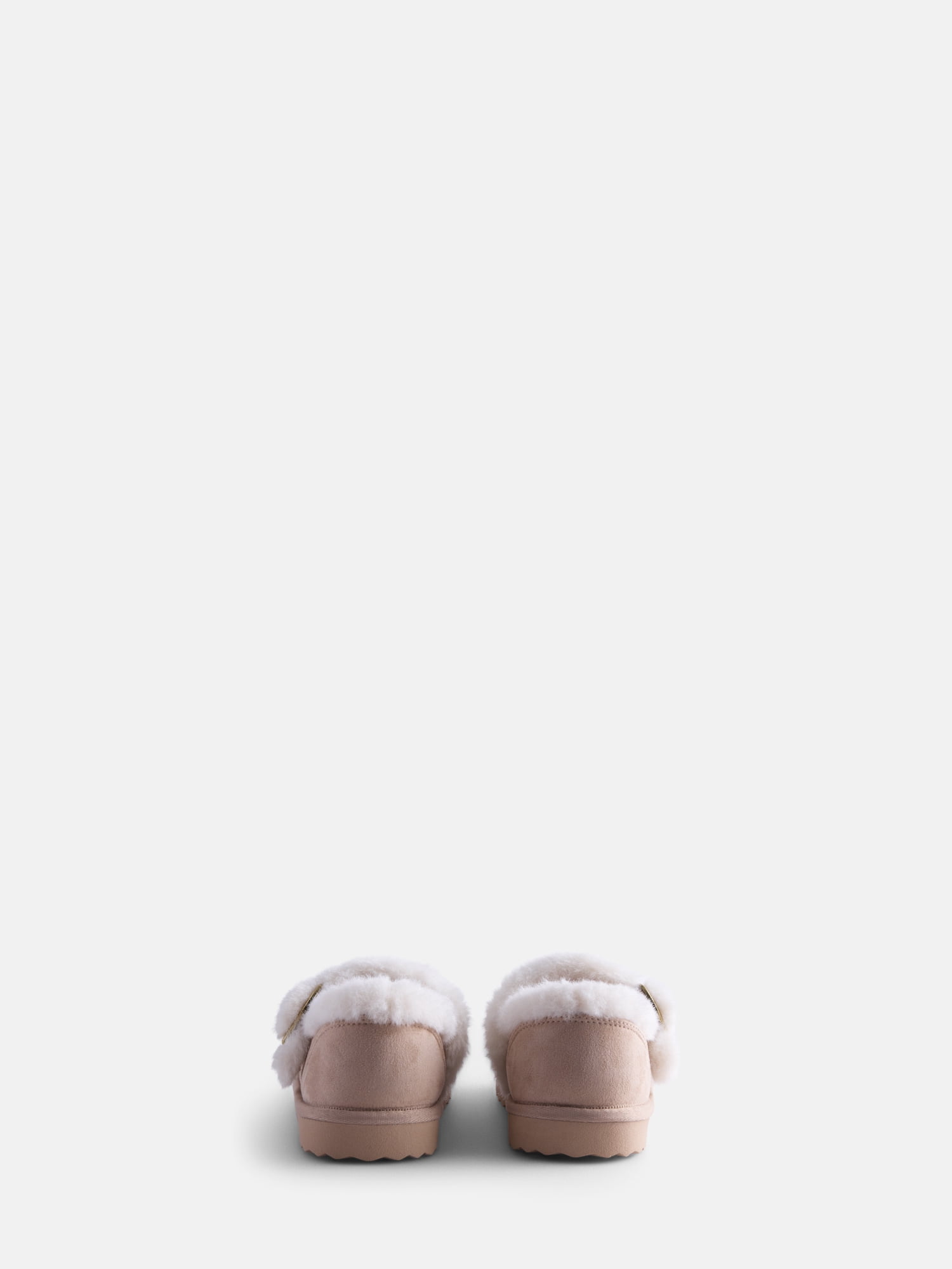 Wonder Nation Toddler, Little and Big Girls Faux Shearling Mary Jane Slippers