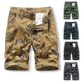 thumbnail image 5 of WREESH Men's Casual Shorts Cargo Shorts Cargo Shorts Running Shorts Multiple Utility Pockets Elastic Waist Cotton Hiking Shorts Gray, 5 of 5