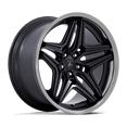 thumbnail image 2 of 22x10.5 Asanti Black AB046 Duke Satin Black DDT Lip Wheel Blank (18mm), 2 of 3