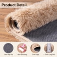 thumbnail image 6 of ASPILLOW Fluffy Shaggy Area Rug for Bedroom Bedside,Modern Plush Runner Rugs for Home Decor,2.6x5.3ft Camel, 6 of 8