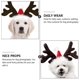 thumbnail image 5 of Adornos de reno de arroz con asta de Navidad, tocado decorativo para pelo de perro y gato (rojo) (1 unidad), 5 of 5