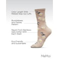 thumbnail image 3 of MeMoi Daisy Bees Bamboo Blend Crew Sock - Mens - Male, 3 of 9