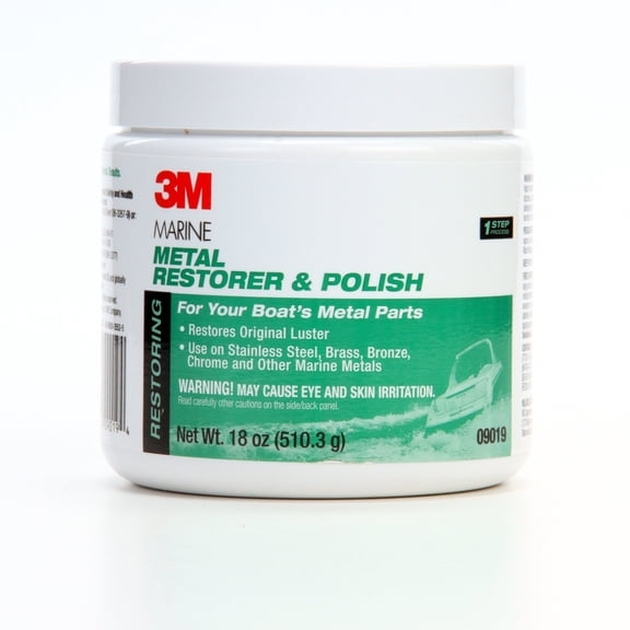 3M Metal Restorer and Polish, 09019, 18 oz Paste, 6 per case